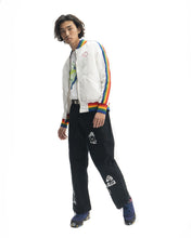 Load image into Gallery viewer, Brain Dead Records Embroidered Satin Club Jacket - White