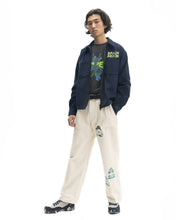 Load image into Gallery viewer, Mushroom Embroidered Full-Zip Corduroy Shirt Jacket - Navy