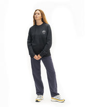 Load image into Gallery viewer, Men's Pony Long Sleeve Paneled Crewneck Sweatshirt A.P.C. x Brain Dead - Navy