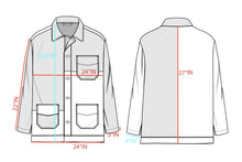 Load image into Gallery viewer, Paneled Chore Coat - Black