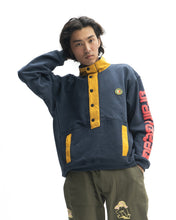 Load image into Gallery viewer, Global Works Snap Mock Neck Pullover - Navy
