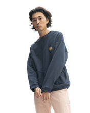 Load image into Gallery viewer, Global Works Split Panel Fleece &amp; Terry Crewneck Sweatshirt - Navy
