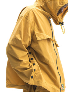 Zip Front Anorak - Gold