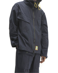 Zip Front Anorak - Navy