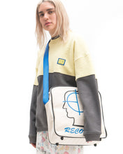 Load image into Gallery viewer, Split Crew Neck - Lemon/Warm Grey
