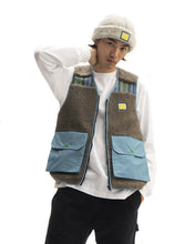 Load image into Gallery viewer, Sherpa Tactical Vest - Brown/Skyblue
