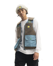 Load image into Gallery viewer, Sherpa Tactical Vest - Brown/Skyblue

