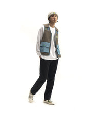 Load image into Gallery viewer, Sherpa Tactical Vest - Brown/Skyblue

