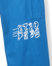 Load image into Gallery viewer, Hard/Software Velcro Printed Carpenter Pant - Blue
