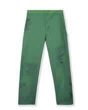 Load image into Gallery viewer, Hard/Software Velcro Printed Carpenter Pant - Forest Green
