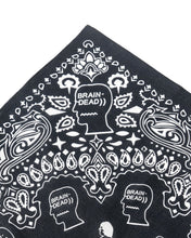 Load image into Gallery viewer, Logo Head Paisley Bandana - Black
