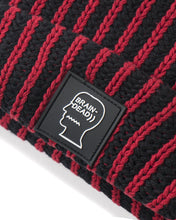 Load image into Gallery viewer, Swan Milan Logo Patch Beanie - Black/Red
