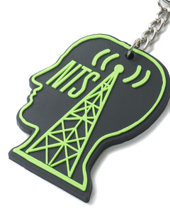 NTS Logo Head Keychain - Black